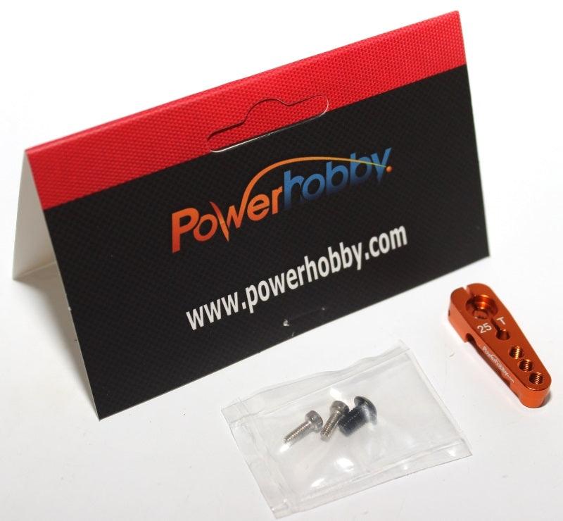 Powerhobby Aluminum 25T Servo Horn Orange FOR Futaba Axial Savox Servo - PowerHobby