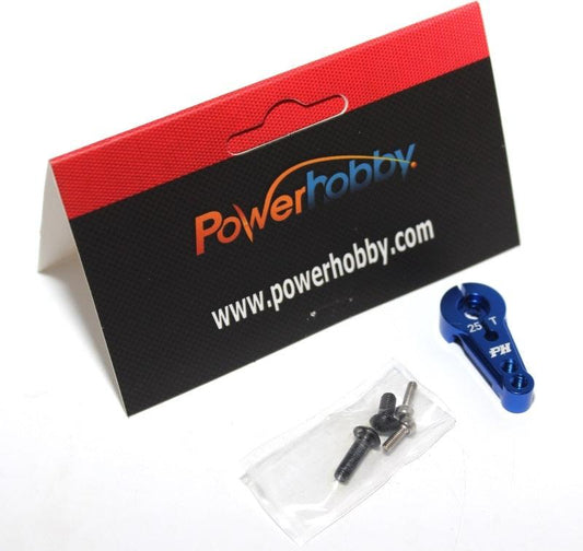 Powerhobby Aluminum 25T Servo Horn Blue FOR Futaba Savox Axial Type AX30836 - PowerHobby
