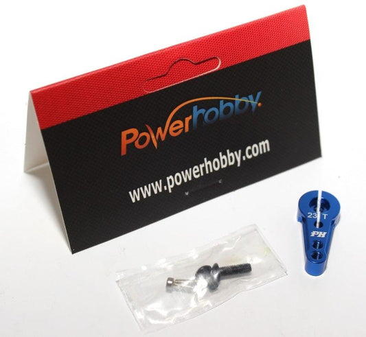Powerhobby 23T Aluminum Servo Arm / Horn JR / Airtronics & KO Blue - PowerHobby