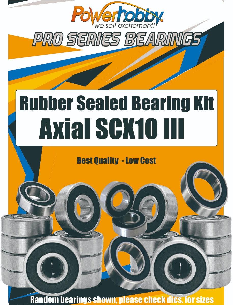 PowerHobby Pro Series Rubber Sealed Bearing Kit Axial SCX10 III - PowerHobby