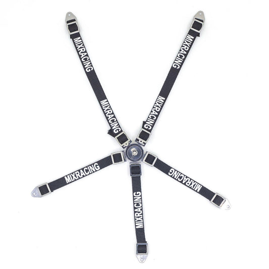 Powerhobby 5 Point Seat Belt Strap 1/10 Scale Rock Crawler Black - PowerHobby