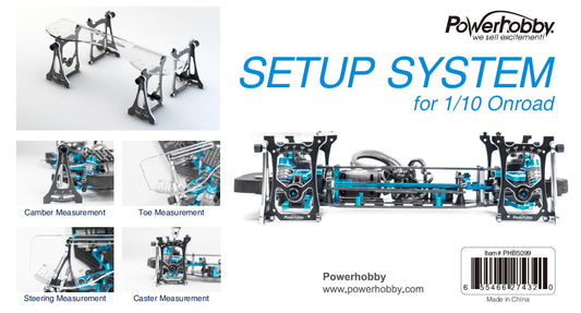 Powerhobby Camber/ Toe / Steering/ Caster Measurement Setup Tool System 1/10 - PowerHobby