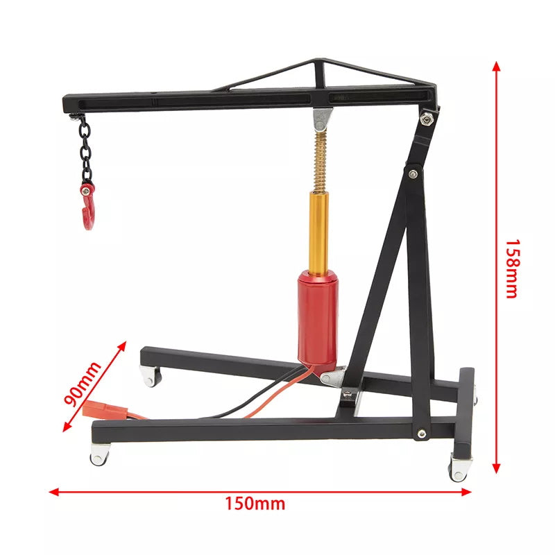 Powerhobby Simulation Garage Series Engine Hoist  Shop Crane Hoist Lift Black - PowerHobby