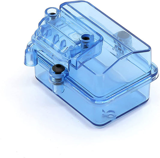 Blue Plastic Waterproof Receiver Box for 1/10 RC Car - PowerHobby