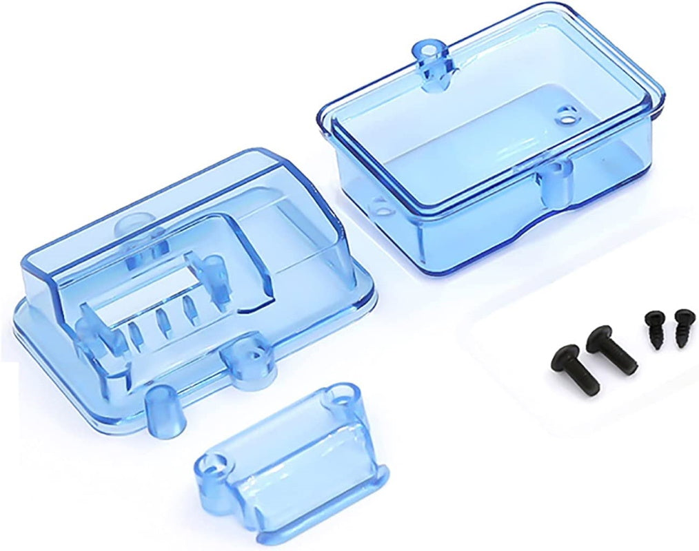 Blue Plastic Waterproof Receiver Box for 1/10 RC Car - PowerHobby