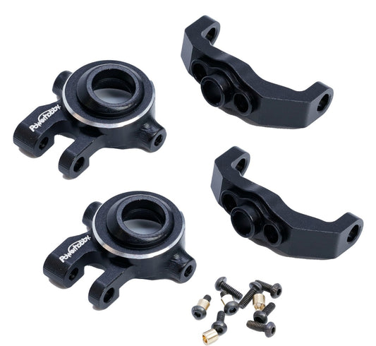 Powerhobby Aluminum C Hub & Steering Knuckles Black FOR Traxxas TRX-4M TRX4M - PowerHobby