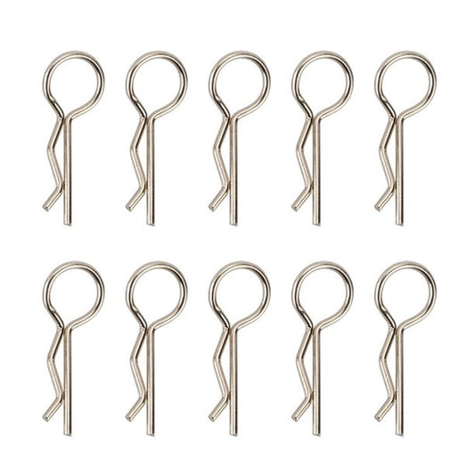 Powerhobby Large Body Clips (10) Axial SCX6 Silver - PowerHobby