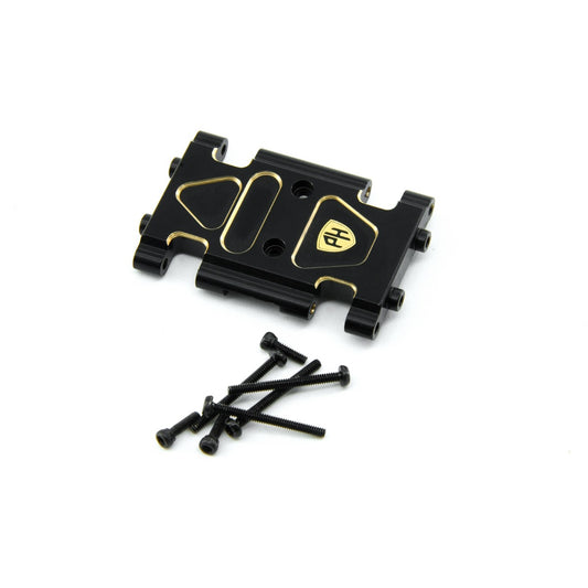 Powerhobby Brass Chassis Skid Plate Black Axial 1/24 AX24 - PowerHobby