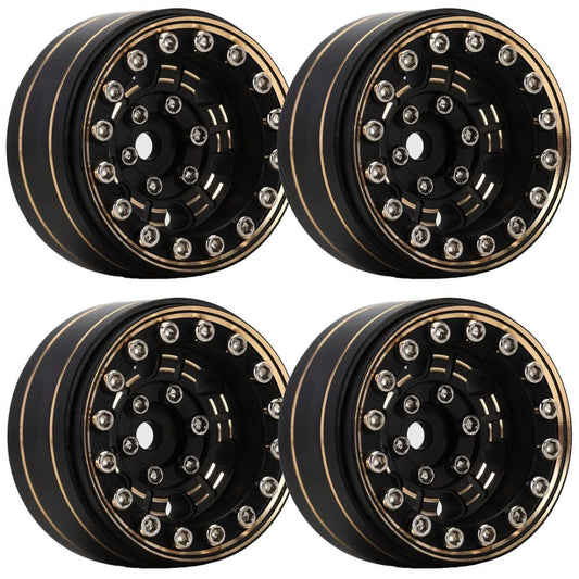 Powerhobby B59 Ruote Beadlock In Alluminio 1.0 Per Assiali SCX24 – Grigio - Foto 2