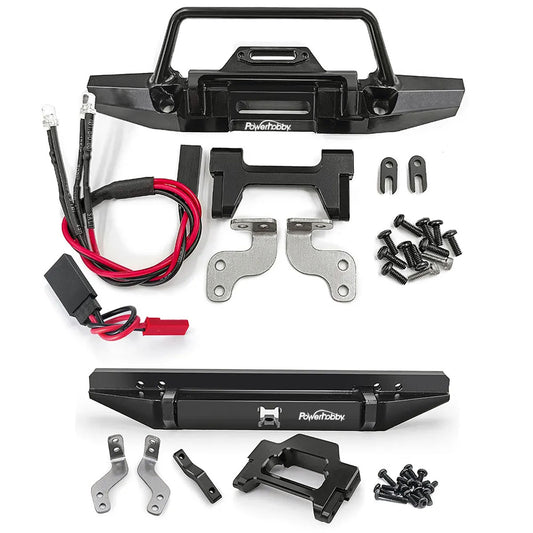 Powerhobby Front and Rear Bumper w Lights FOR Traxxas TRX-4M - PowerHobby