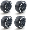 Powerhobby 1/10 Drift Car Mounted Tires / Wheels (4) Silver PY041
