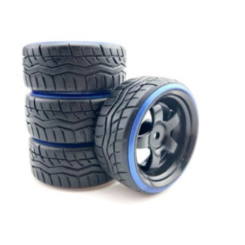 Powerhobby Gomme Da Rally 1/10 Montate Su Cerchi – 4 Pezzi Per HPI RS4 - Foto 1