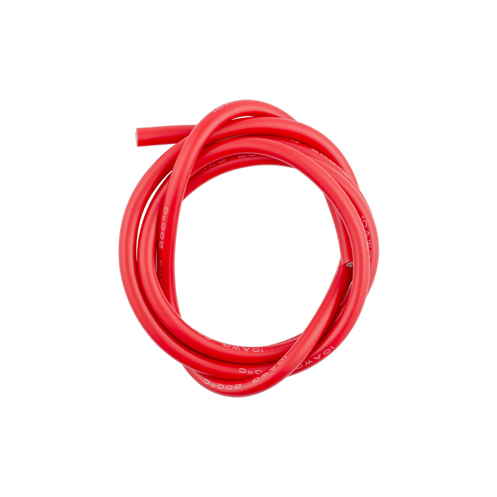 Powerhobby 10AWG RC Silicone Hookup Wire Red 1 Meter - PowerHobby