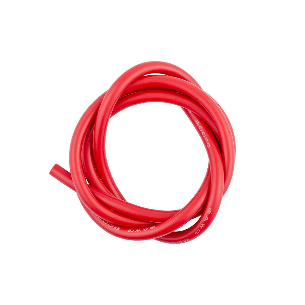 Powerhobby 8AWG RC Silicone Hookup Wire Red 1 Meter | PowerHobby