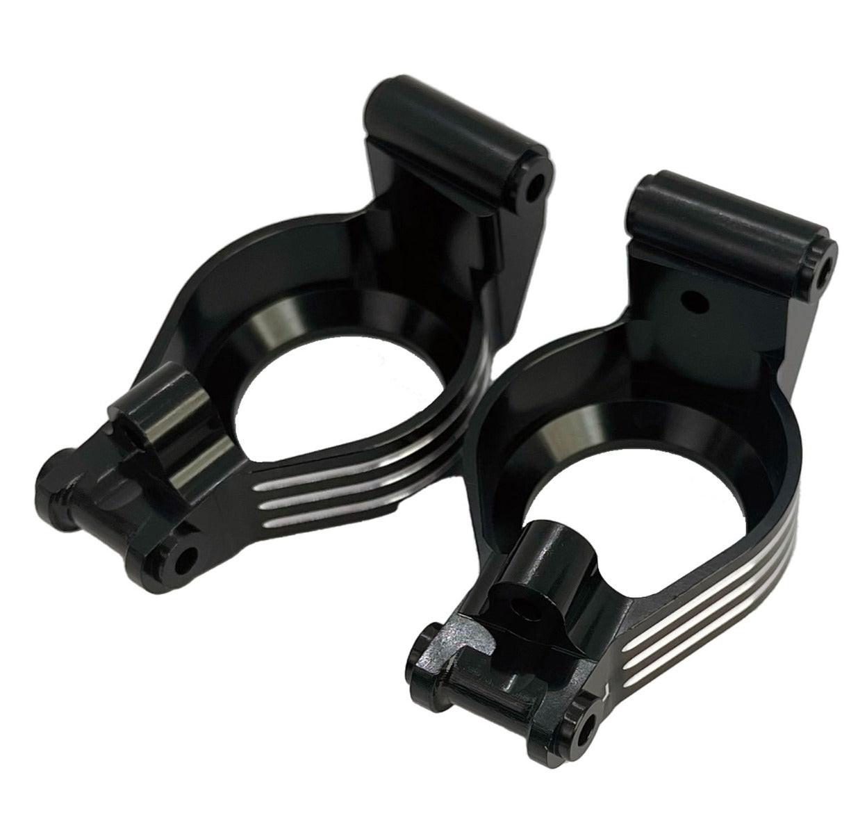 Alu Caster Blocks C-hubs Schwarz Für Traxxas 1/10 Slash 4X4, Stampede, Rally & Mehr