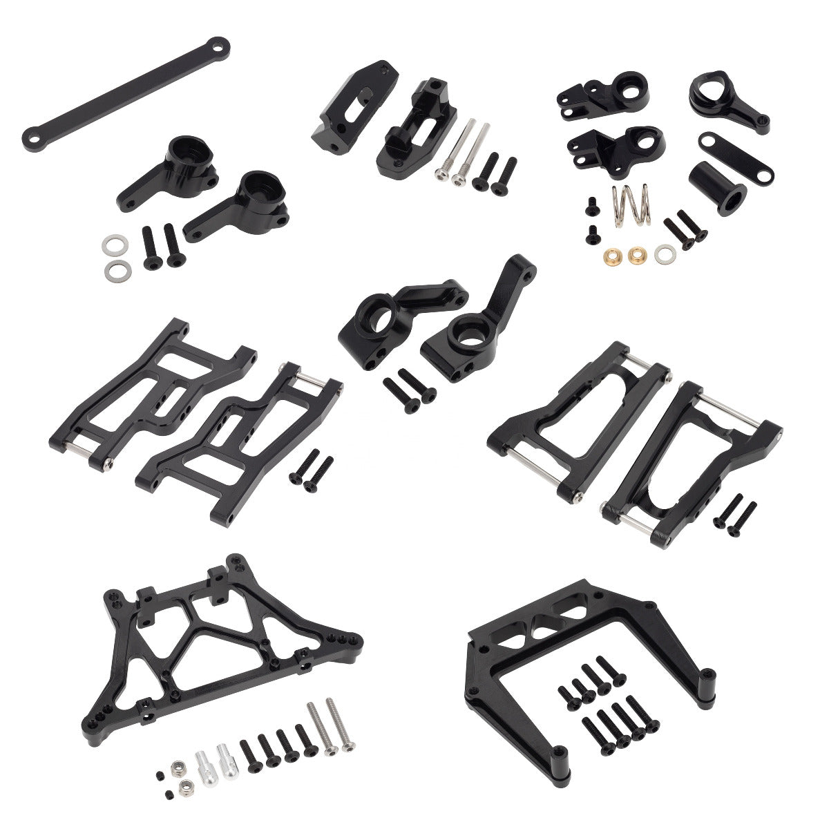 Powerhobby Aluminum Upgrade kit Black FOR Traxxas Drag Slash - PowerHobby
