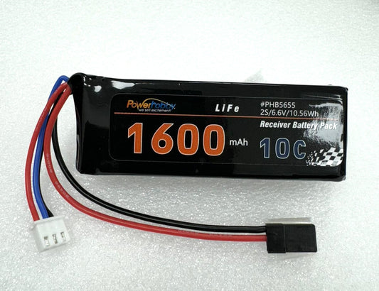 Powerhobby 6.6V 1600mah LiFe Receiver Battery Pack w Balance Plug - PowerHobby