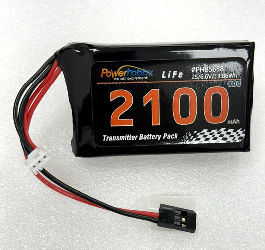Powerhobby LiFe 6.6V 2100mah Futaba Transmitter Battery Pack - PowerHobby