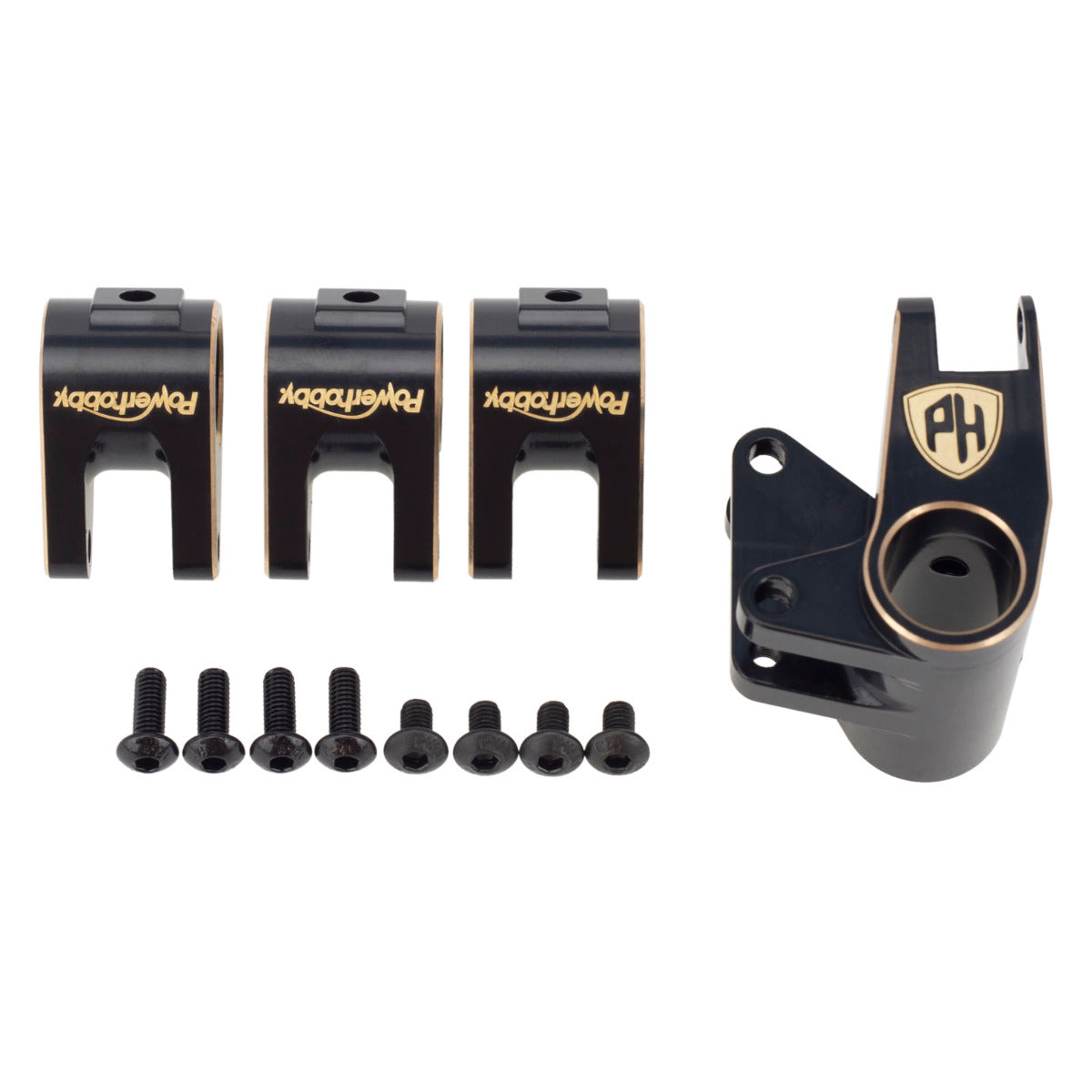 Powerhobby Brass Axle Tube Link Mount Set Axial SCX10 PRO - PowerHobby