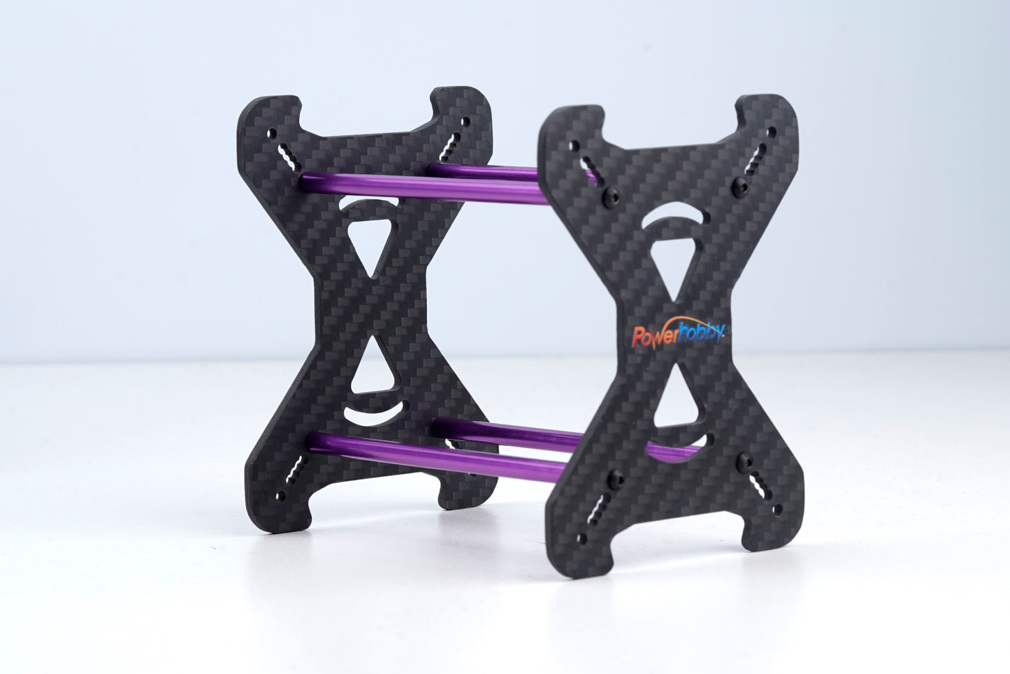 Powerhobby Carbon Fiber Tire Storage Rack FOR 1.0" Tires 1/24 Purple - PowerHobby