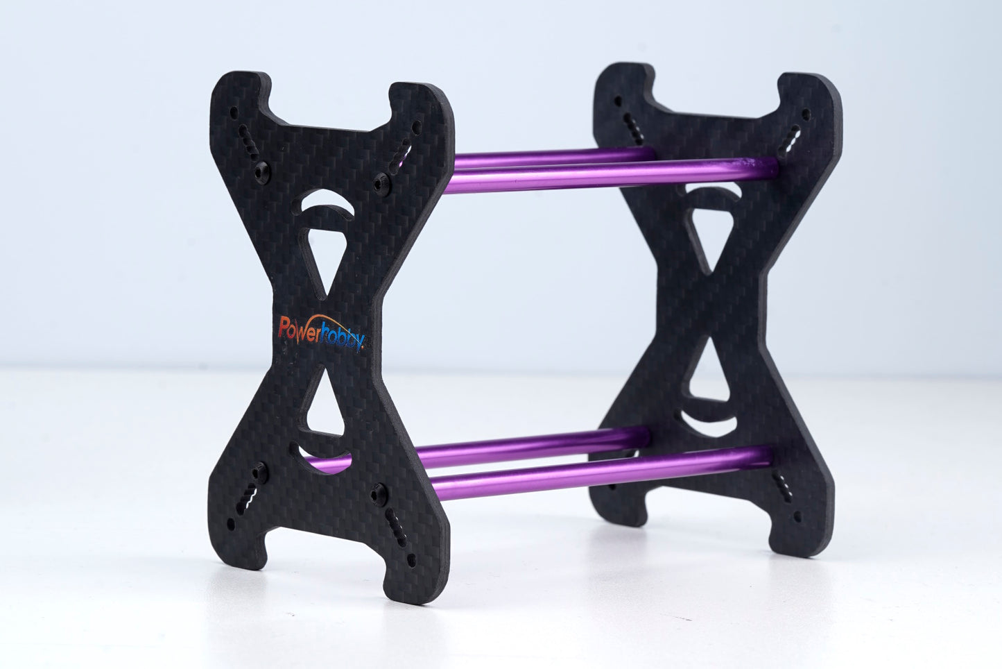 Powerhobby Carbon Fiber Tire Storage Rack FOR 1.0" Tires 1/24 Purple - PowerHobby