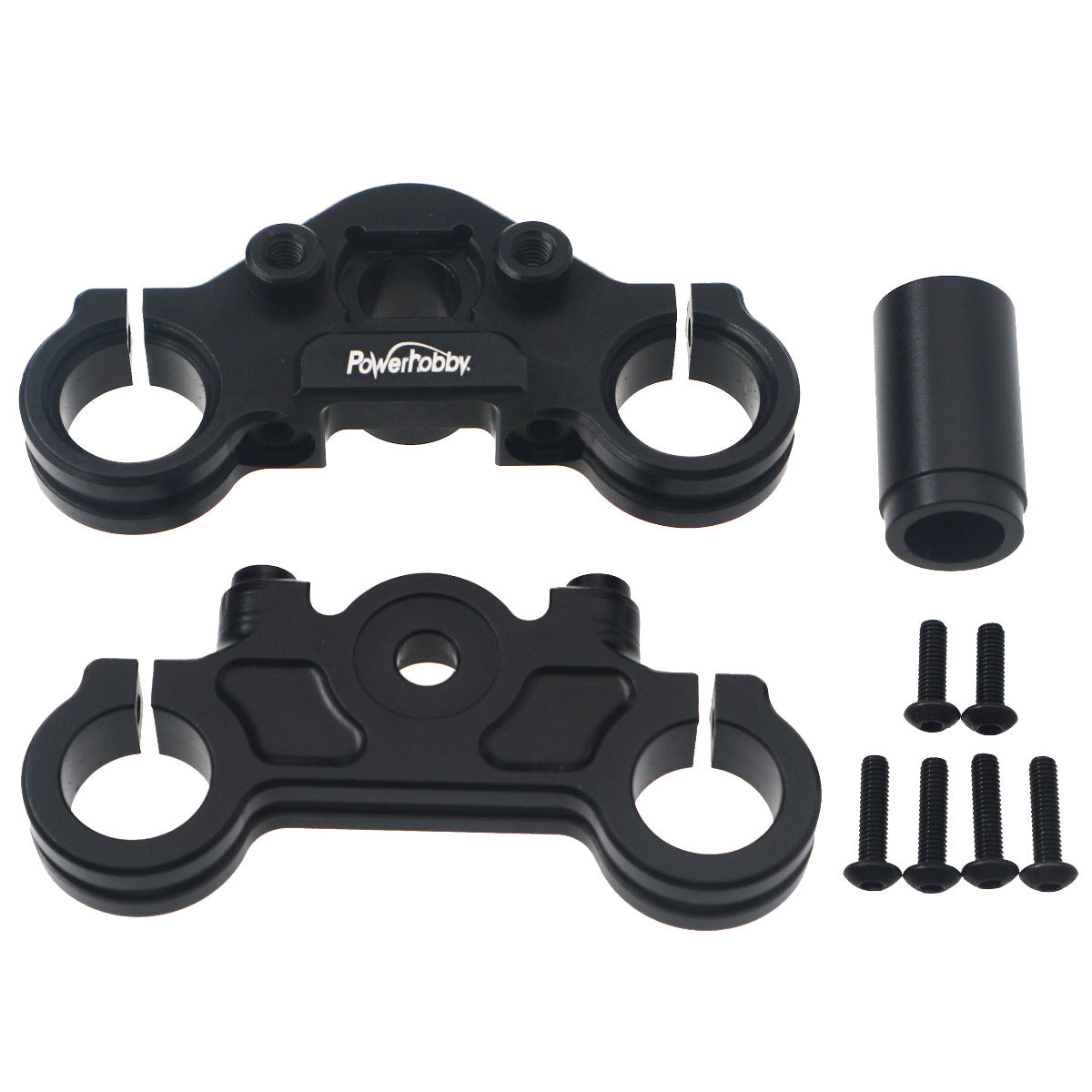 Powerhobby 7075 Aluminum Tripler Clamp Set Black Losi Promoto MX - PowerHobby