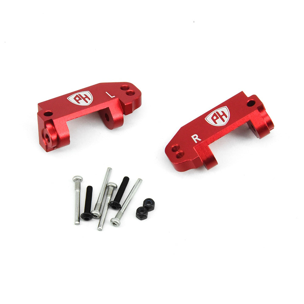 Powerhobby Aluminum Caster Blocks FOR Traxxas Slash Rustler Bandit Stampede Red - PowerHobby
