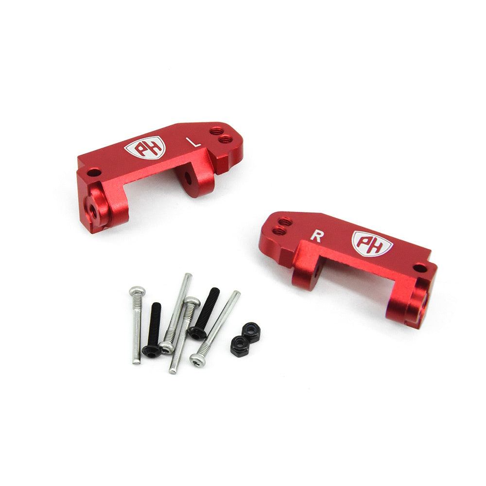 Powerhobby Aluminum Caster Blocks FOR Traxxas Slash Rustler Bandit Stampede Red - PowerHobby
