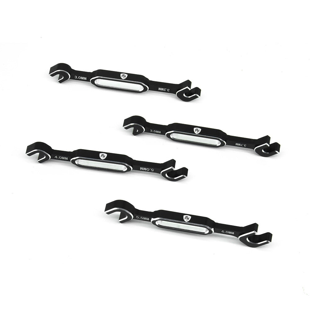 PH 3/3.2/3.5/3.7/4/5/5.5/6mm Wrench Turnbuckle Ball End Joint Remover Tool Black - PowerHobby