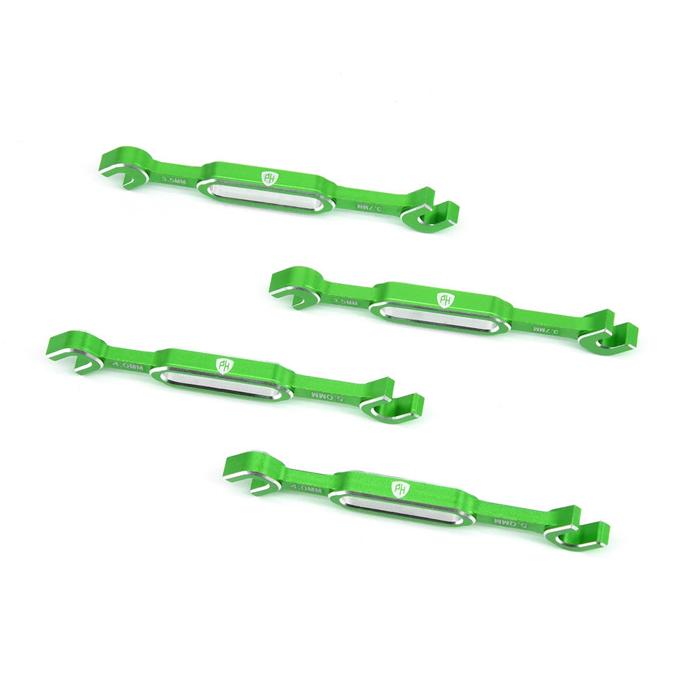 PH 3/3.2/3.5/3.7/4/5/5.5/6mm Wrench Turnbuckle Ball End Joint Remover Tool Green - PowerHobby