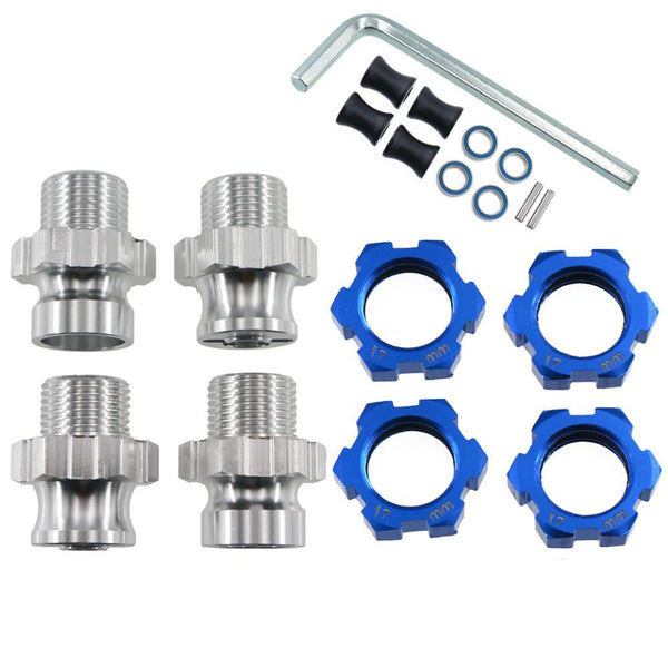 Powerhobby 17mm Hex Wheel Adapters w/8mm Extension FOR Traxxas