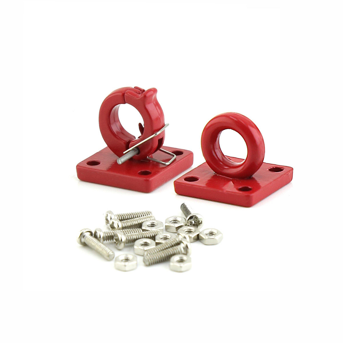Powerhobby Metal Rescue Buckle Tow Hook Red 1/10 Rock Crawler - PowerHobby