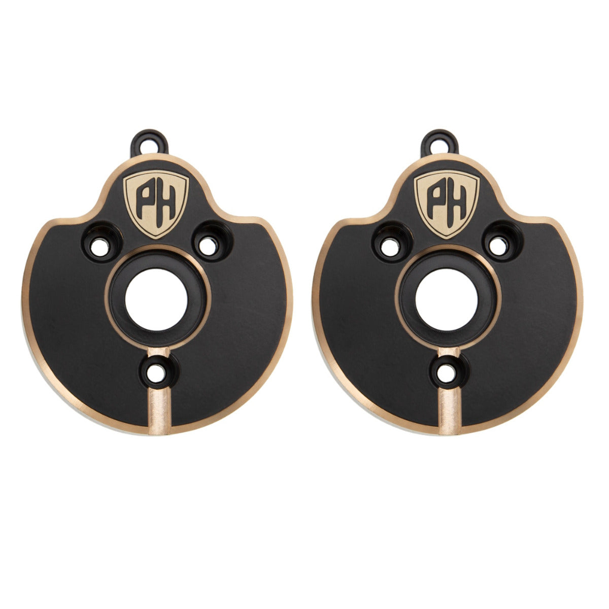 Powerhobby Brass Front Axle Portal Covers Axial SCX10 II - PowerHobby