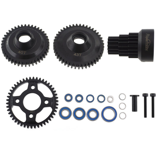 Powerhobby Steel 2 Speed 3 Speed Gear Set w Clutch bell Kyosho Mad Force Kruiser - PowerHobby