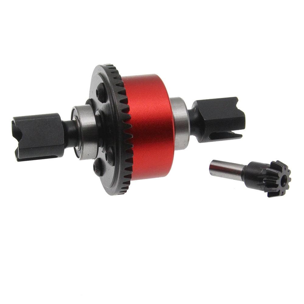 MR Front & Rear 43T/10T Differential Set For Arrma Kraton 6S BLX (Red)