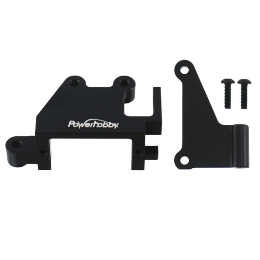 Powerhobby 7075 Aluminum Caliper Electronic Servo Mount Black Losi Promoto MX - PowerHobby