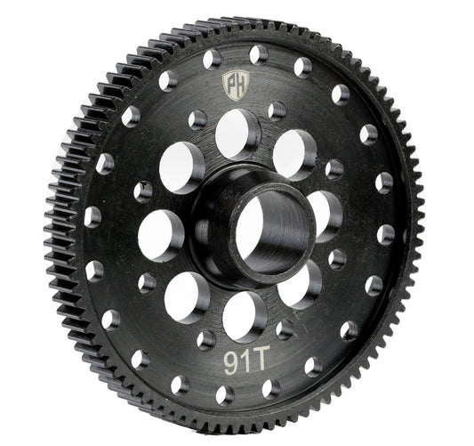 Powerhobby Hardened Steel 48P 91T Spur Gear Arrma 4x4 Granite senton Typhon - PowerHobby