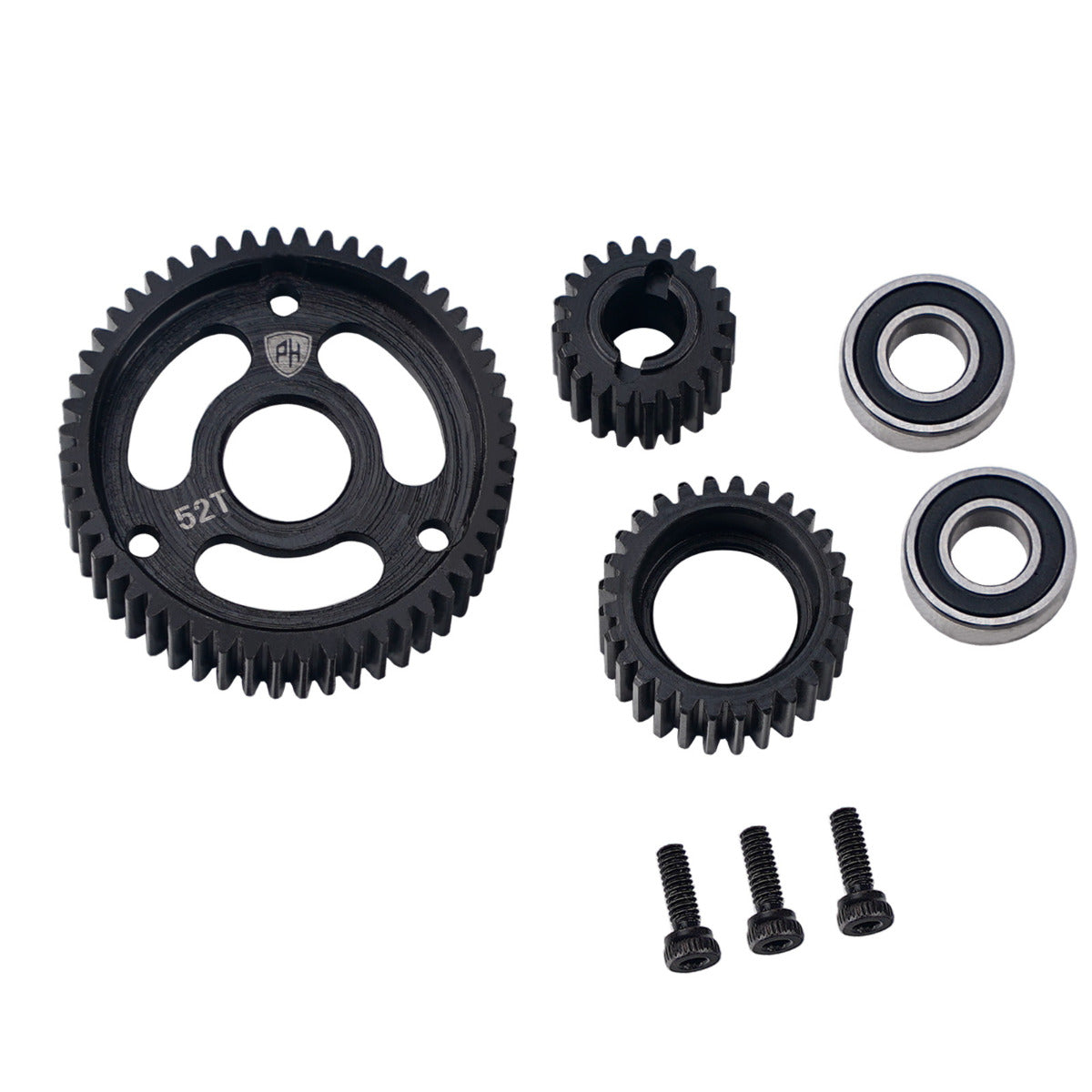 Powerhobby LW Steel Transmission Gear Set (3) SCX10 AX10 Wraith SMT10 - PowerHobby
