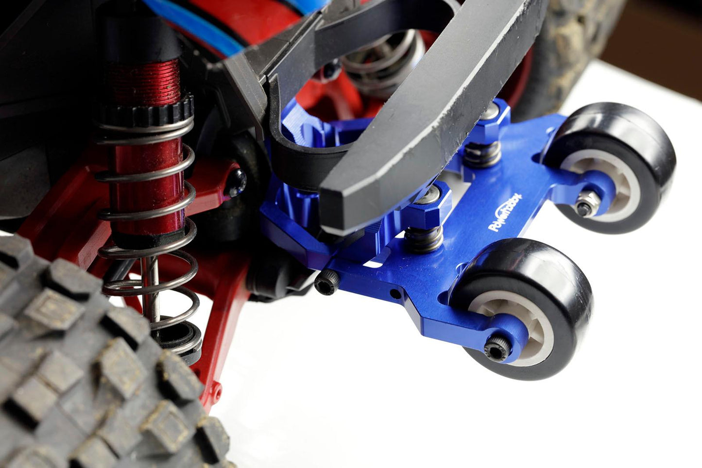 Powerhobby Aluminum Wheelie Bar Blue FOR Traxxas Maxx V1 & V2 - PowerHobby