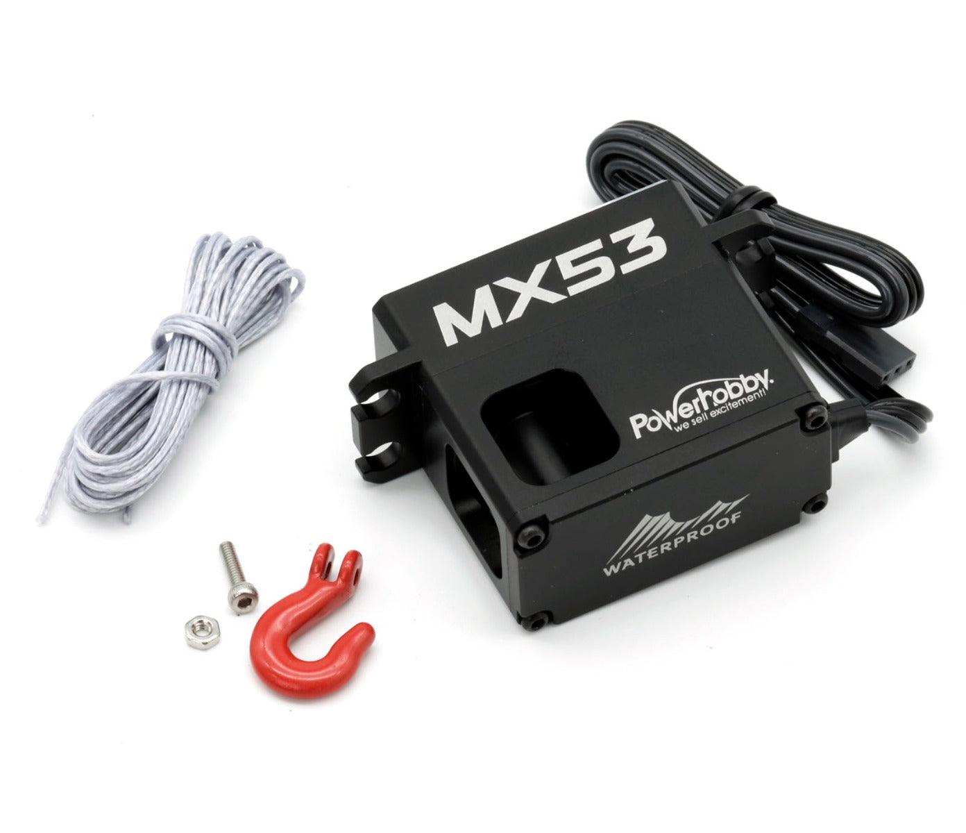 Powerhobby MX53 Internal Spool Metal Gear Brushless Winch Servo - PowerHobby