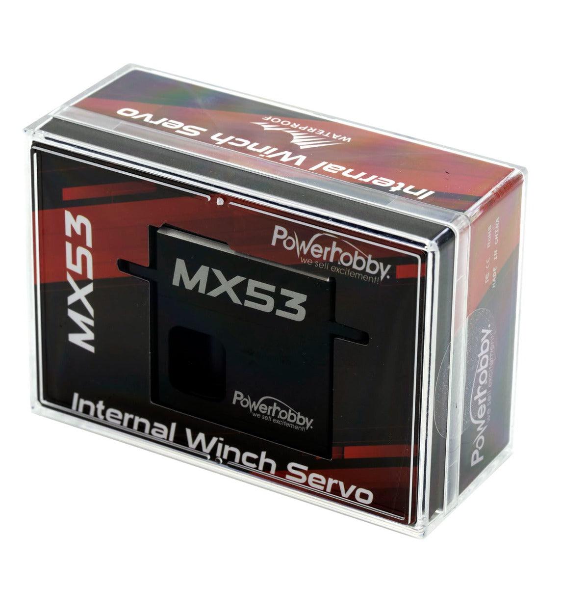 Powerhobby MX53 Internal Spool Metal Gear Brushless Winch Servo - PowerHobby