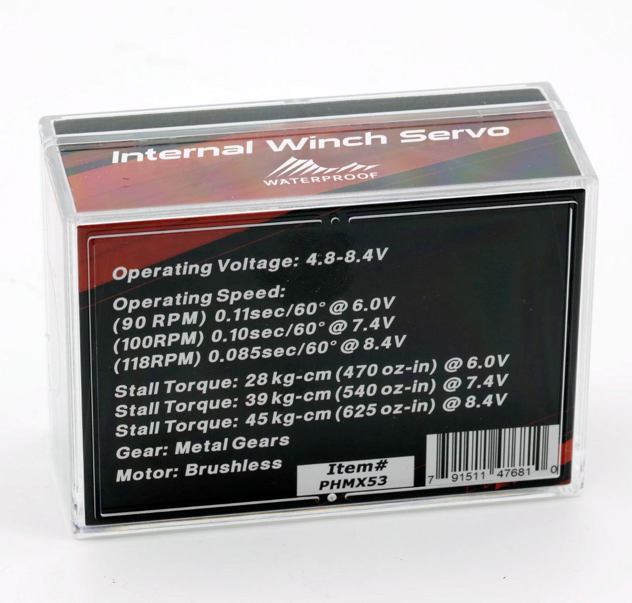 Powerhobby MX53 Internal Spool Metal Gear Brushless Winch Servo - PowerHobby