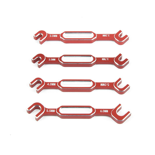 PH 3/3.2/3.5/3.7/4/5/5.5/6mm Wrench Turnbuckle Ball End Joint Remover Tool Red - PowerHobby