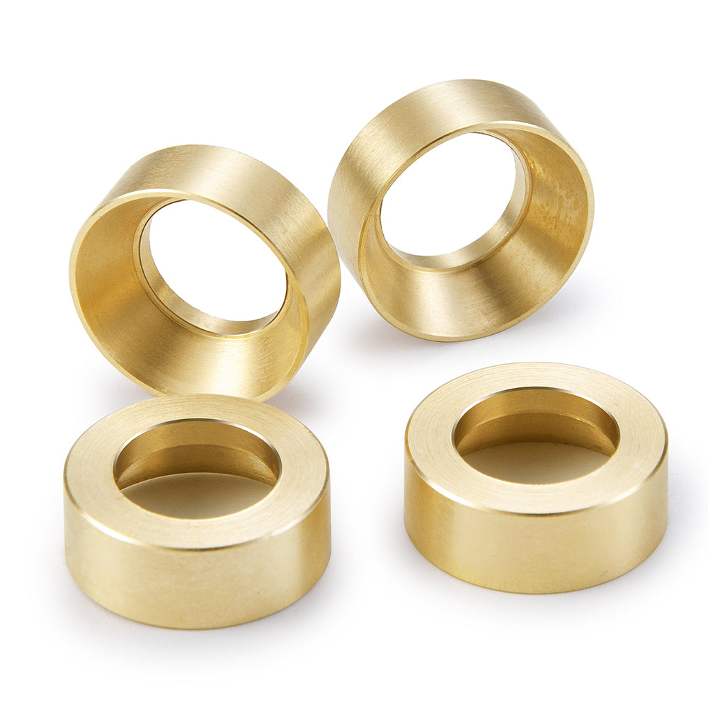 Powerhobby SCX24 Jeep C10 Deadbolt Bronco Brass Wheel Counter Weights 10g - PowerHobby