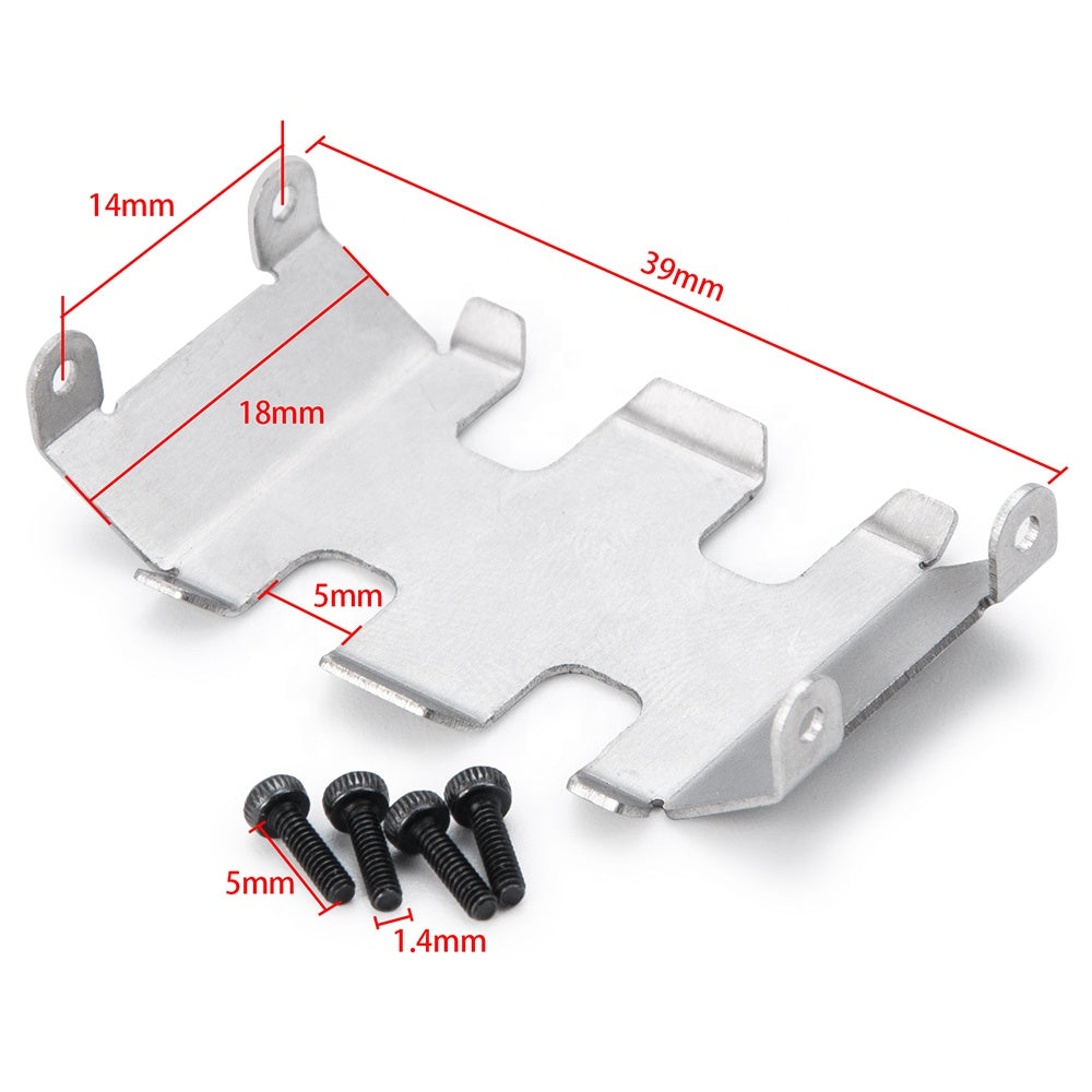 Powerhobby SCX24 Jeep C10 Bronco Aluminum Chassis Protection Skid Plate - PowerHobby