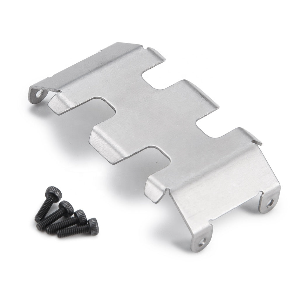 Powerhobby SCX24 Jeep C10 Bronco Aluminum Chassis Protection Skid Plate - PowerHobby