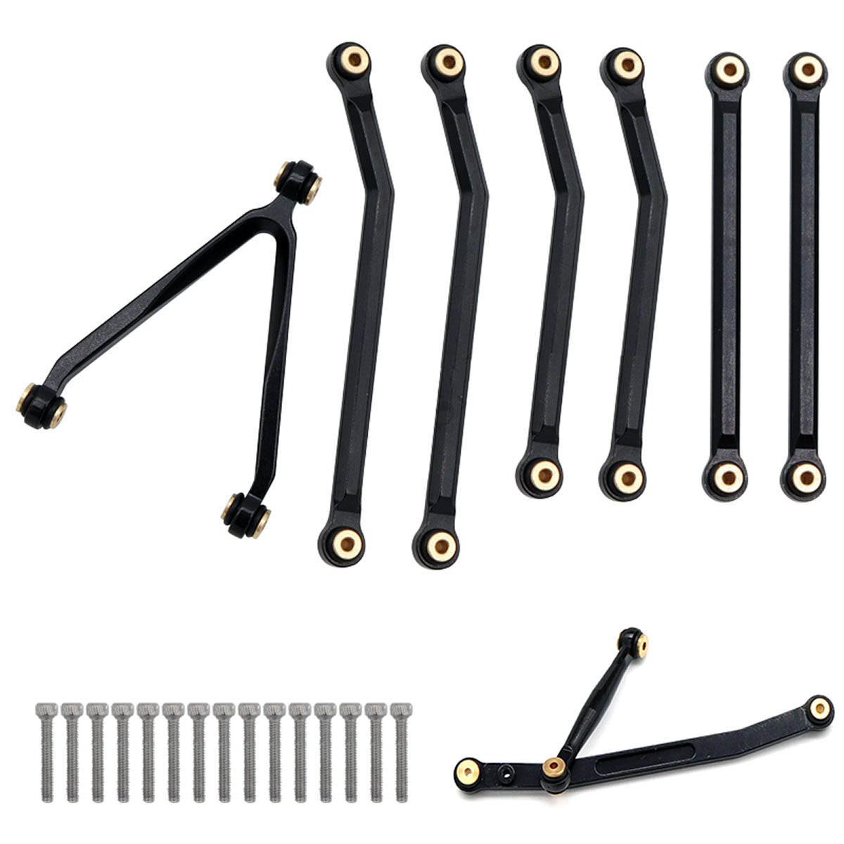 Chasis Spring Link Powerhobby Aluminum SCX24 C10 Jeep High Clearance Chassis Links Set 133 ...