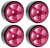 Powerhobby Z2 1.0" Aluminum Beadlock Crawler Wheels Pink 1/24 Axial SCX24 C10