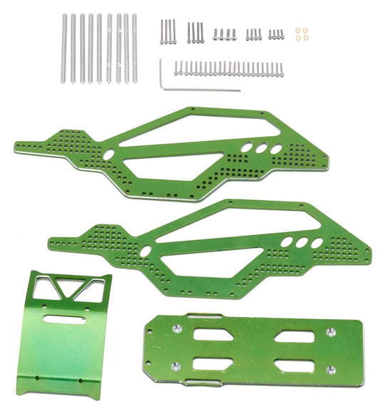 Powerhobby Aluminium Rock Racer Conversion Chassis Kit GREEN Axial 1/24 SCX24 - PowerHobby
