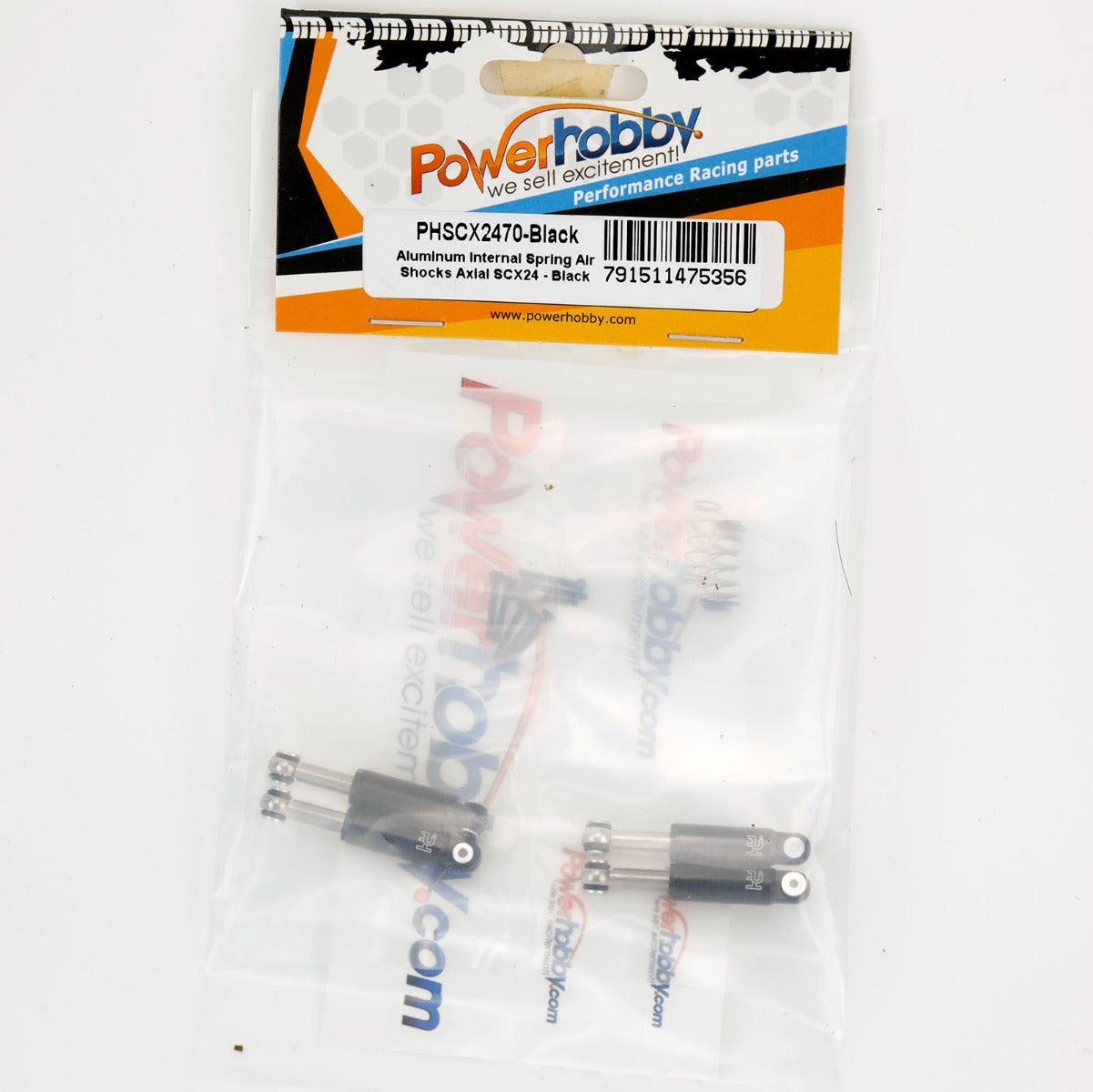 Powerhobby Aluminum 32mm Internal Spring Air Shocks Axial SCX24 C10 Jeep Betty - PowerHobby